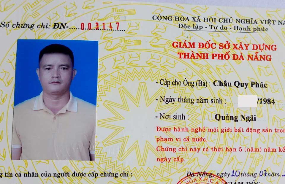 Chứng Chỉ Hành Nghề Môi Giới