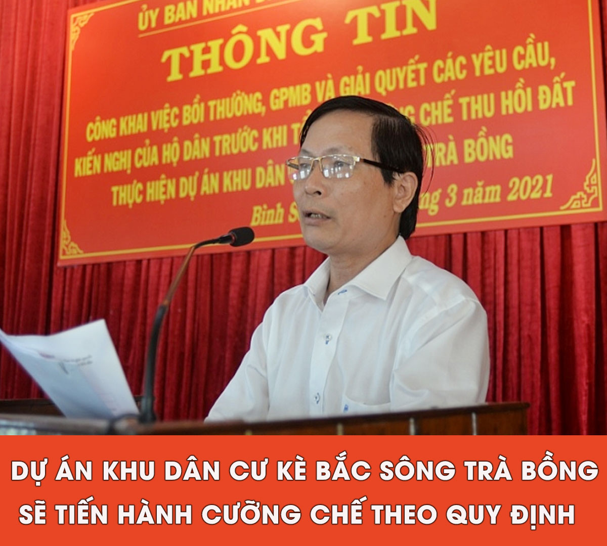 Công trình dự án KDC Kè Bắc Sông Trà Bồng