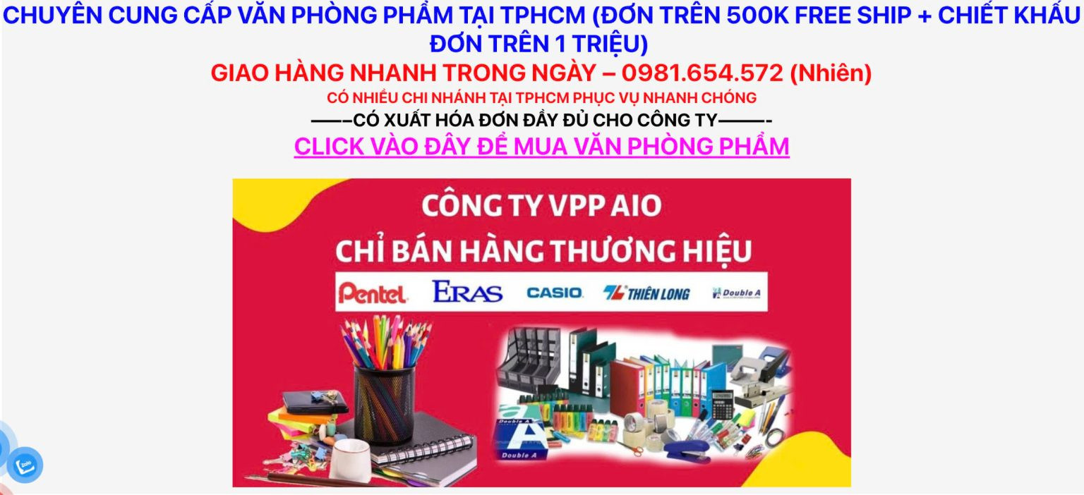 Cửa hàng văn phòng phẩm AIO