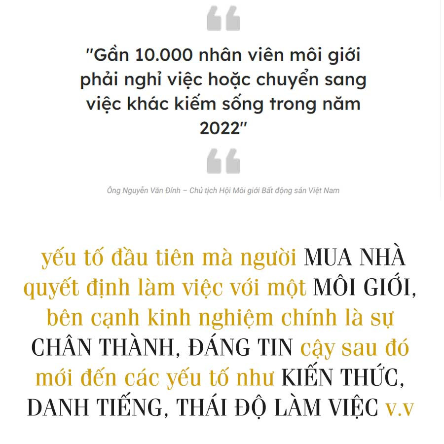 Môi giới trở thành cầu nối trong giao dịch BĐS