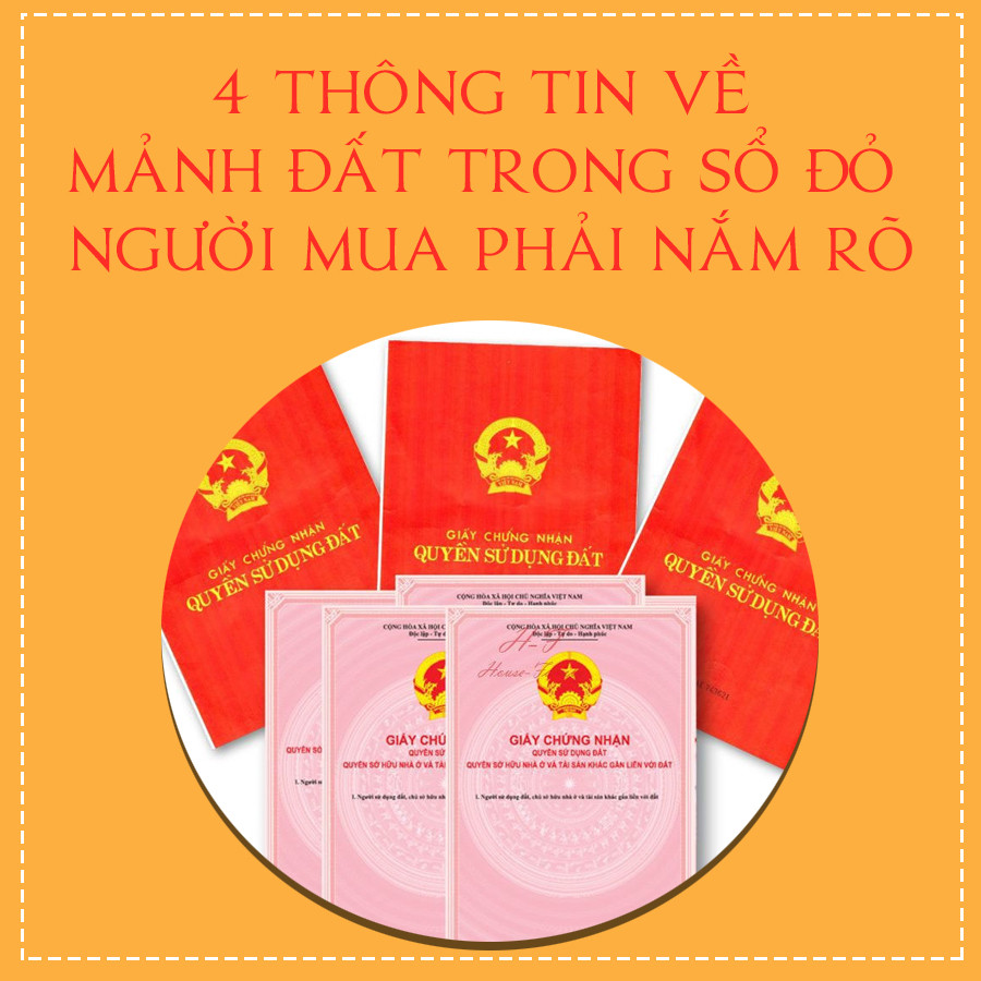 Thông tin diện tích đất cần biết