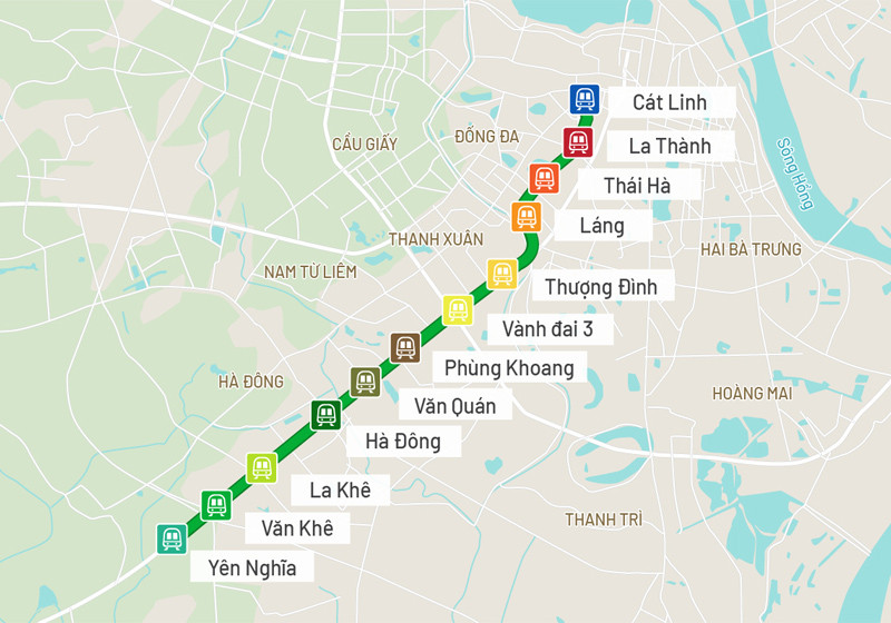 Tuyến Metro Cát Linh – Hà Đông