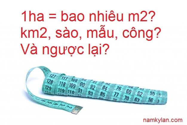 1 ha bằng bao nhiêu m2?