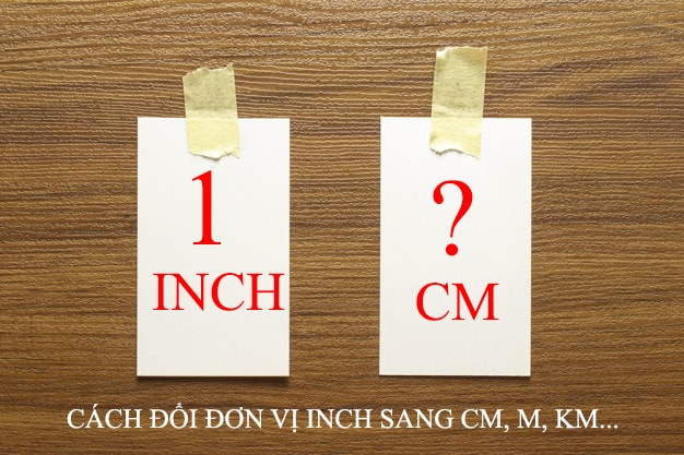 1 inch bằng bao nhiêu cm?