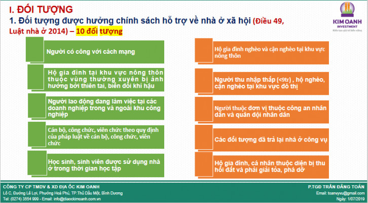 Đối tượng được mua nhà ở xã hội