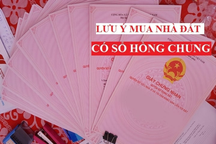 Lời khuyên khi mua nhà sổ hồng chung