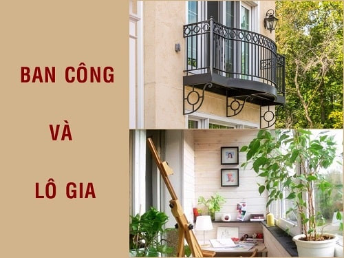 Phân biệt lô gia và ban công