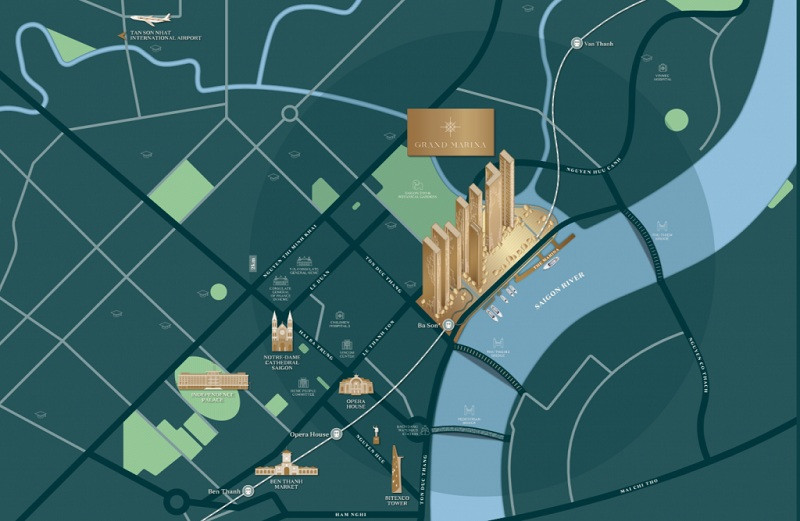 Grand Marina Saigon Vị trí Địa lý
