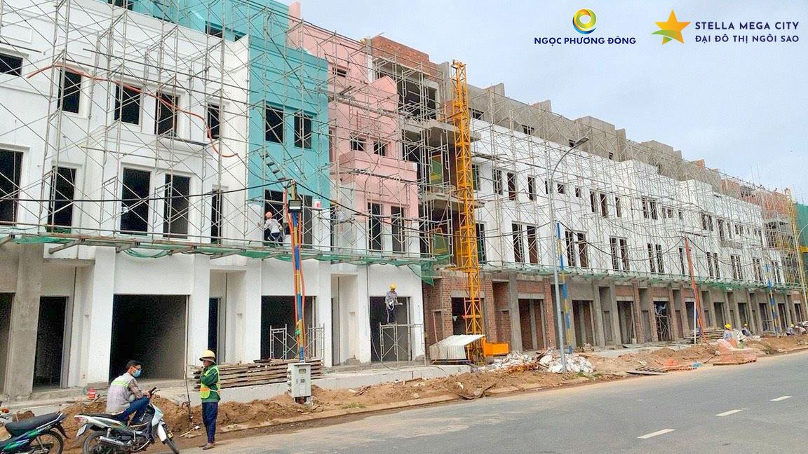 Shophouse Stella Mega City chuẩn bị khoác áo lên màu rực rỡ
